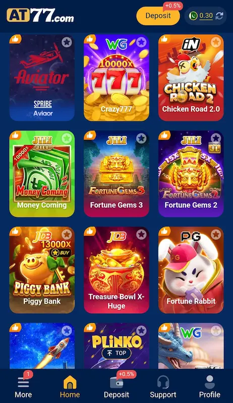 AT77 All Mini Games Section