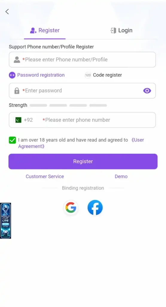 K2 game register and login