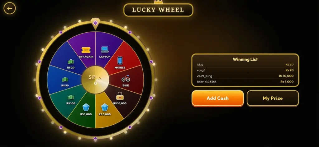 Zee9 game lucky draw