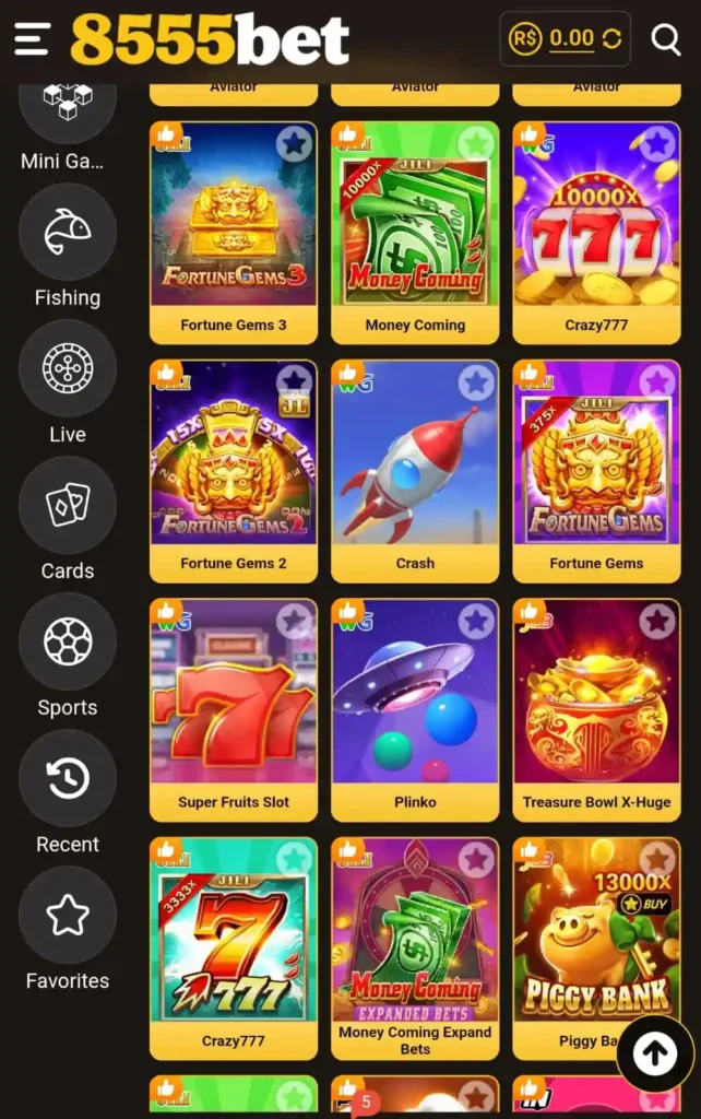 8555BET all mini games